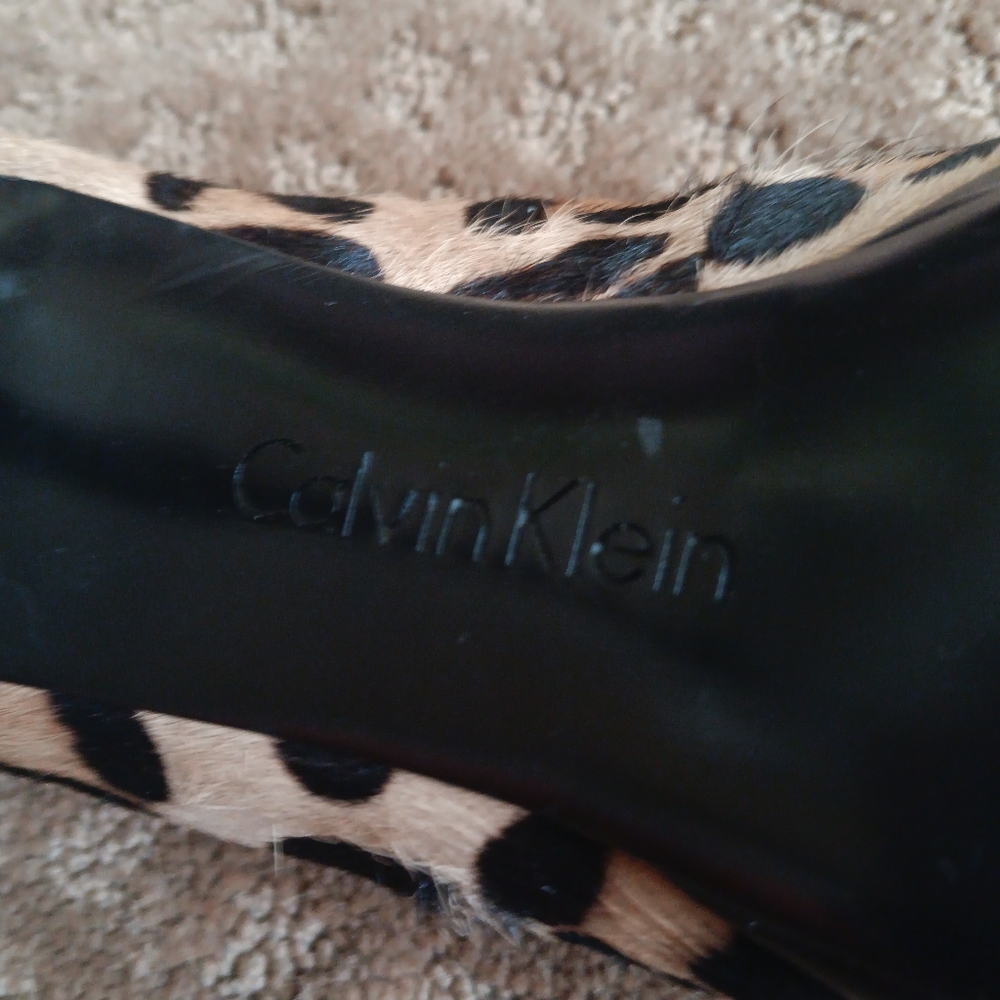 Calvin Klein Leopard Print Heels